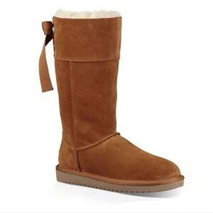 Koolaburra by UGG Women's Andrah Chestnut Suede TAll Boots Size 11